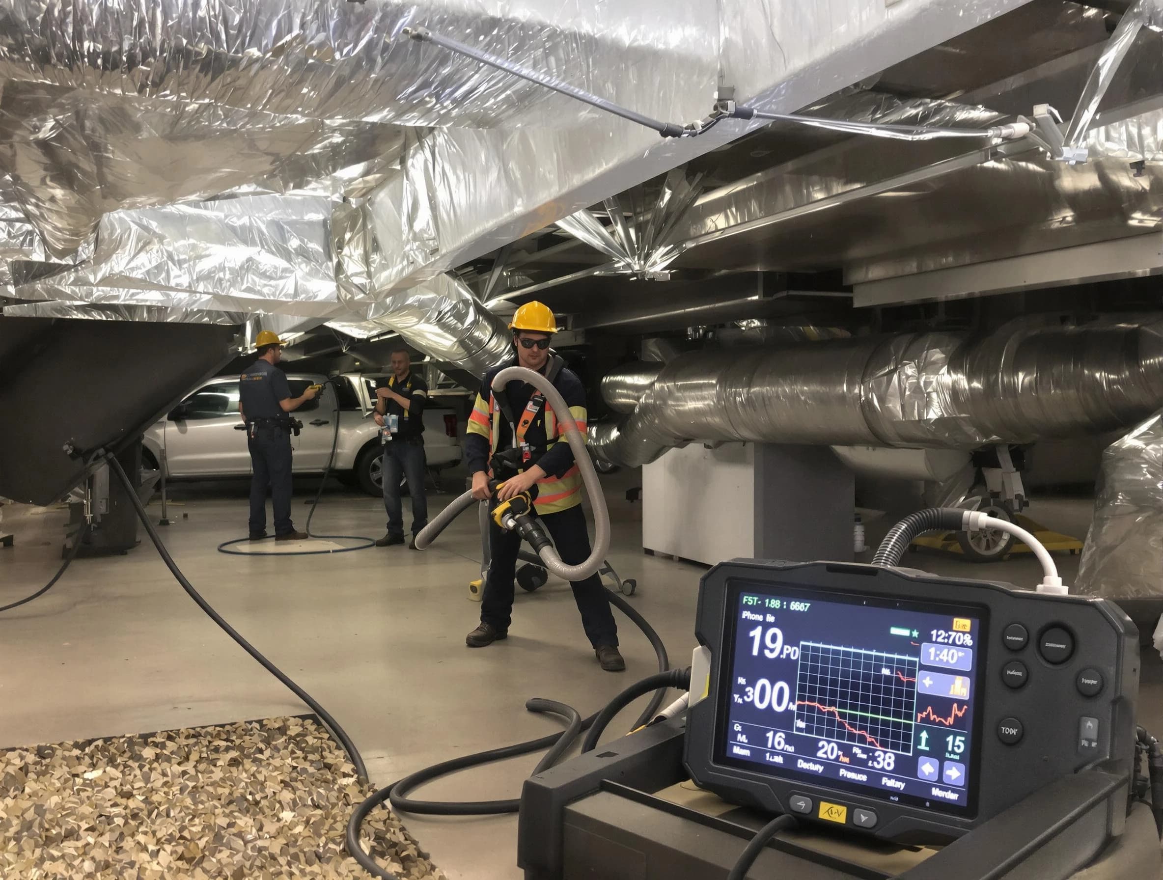 Professional negative pressure duct cleaning by Chickasha Air Duct Cleaning in Chickasha