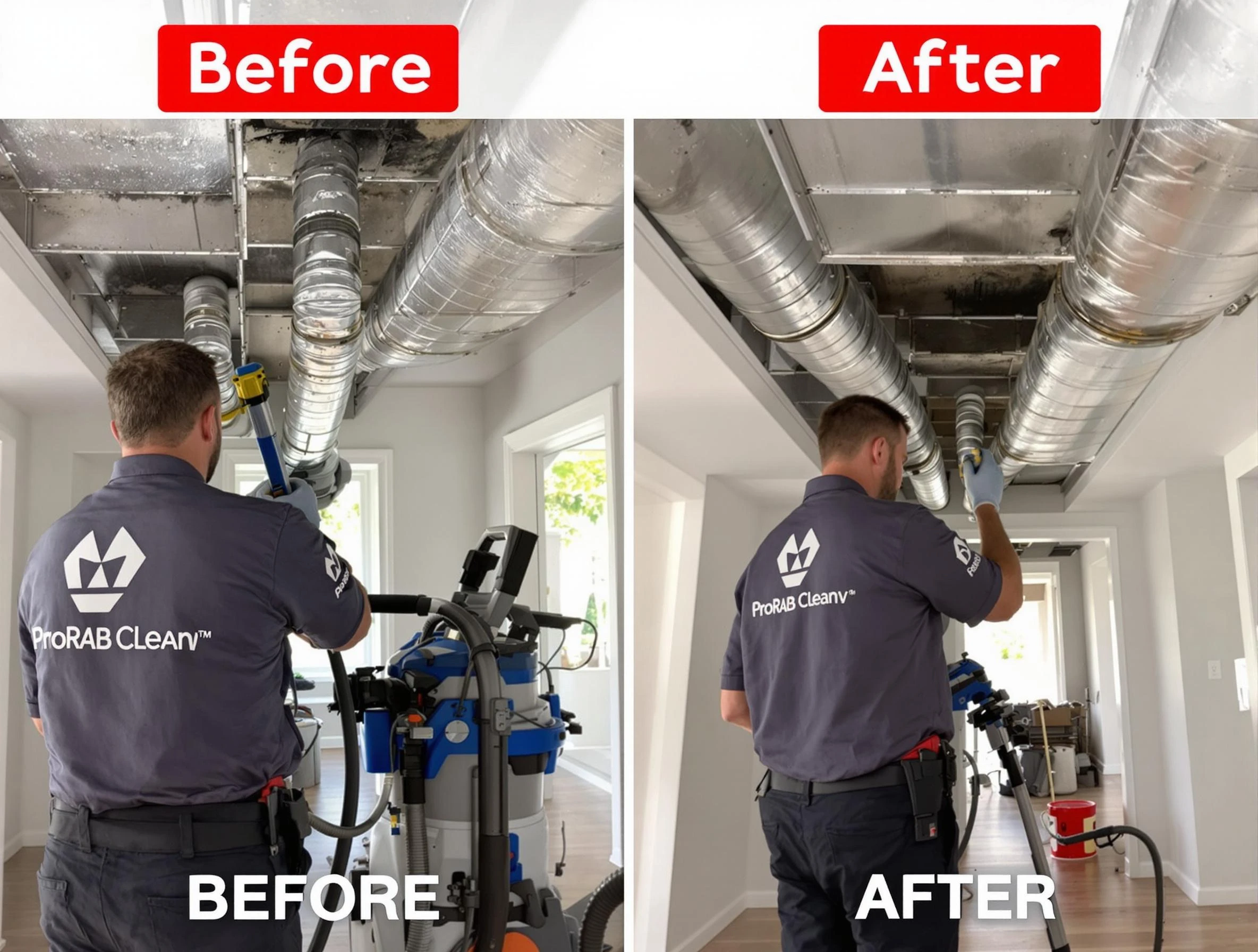 Chickasha Air Duct Cleaning expert performing thorough residential duct cleaning in a Chickasha home
